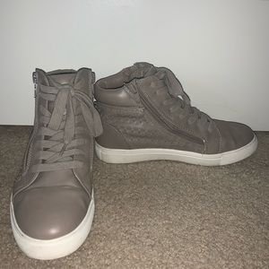 Steve Madden gray high top sneakers